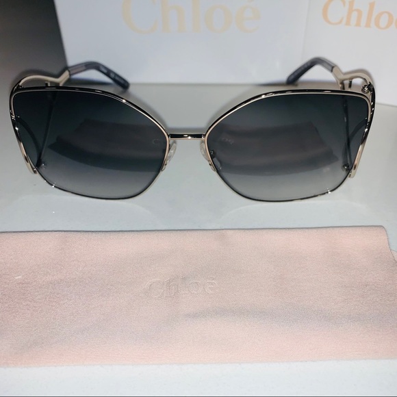 New Chloe | Modified Square Sunglasses 63mm - Picture 2 of 16